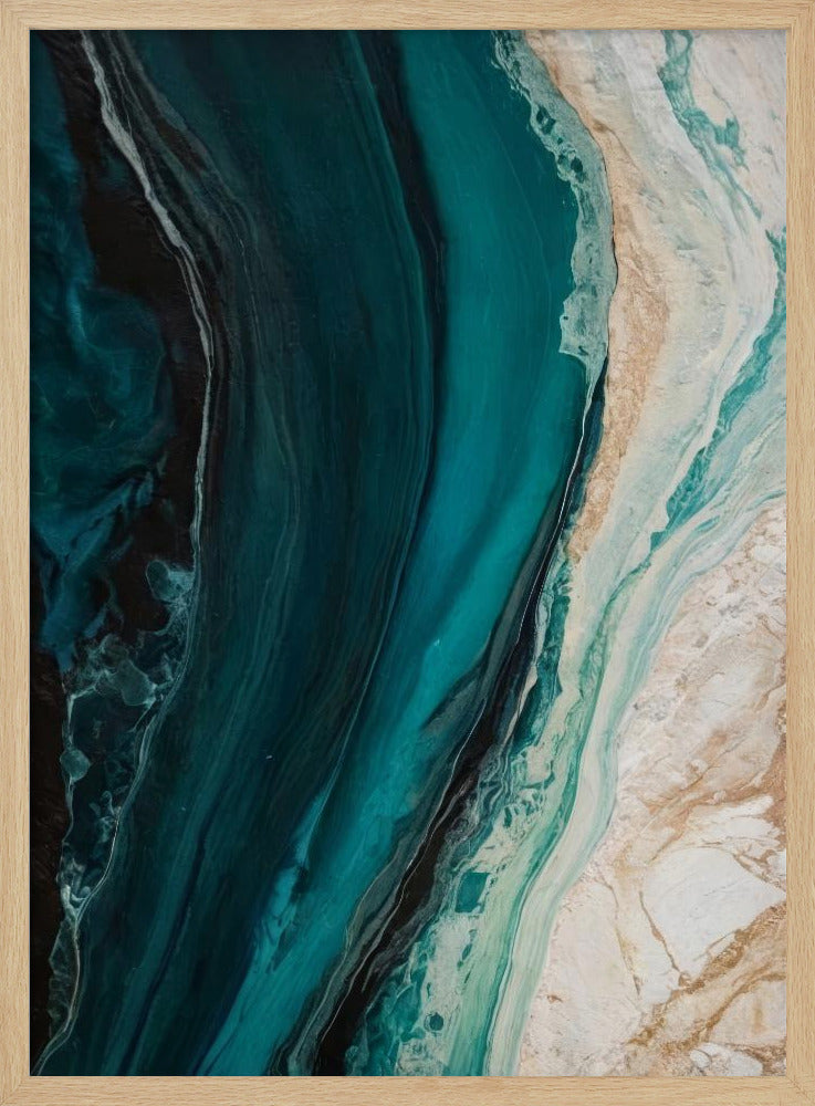 Oceanische marmerstroom | Poster