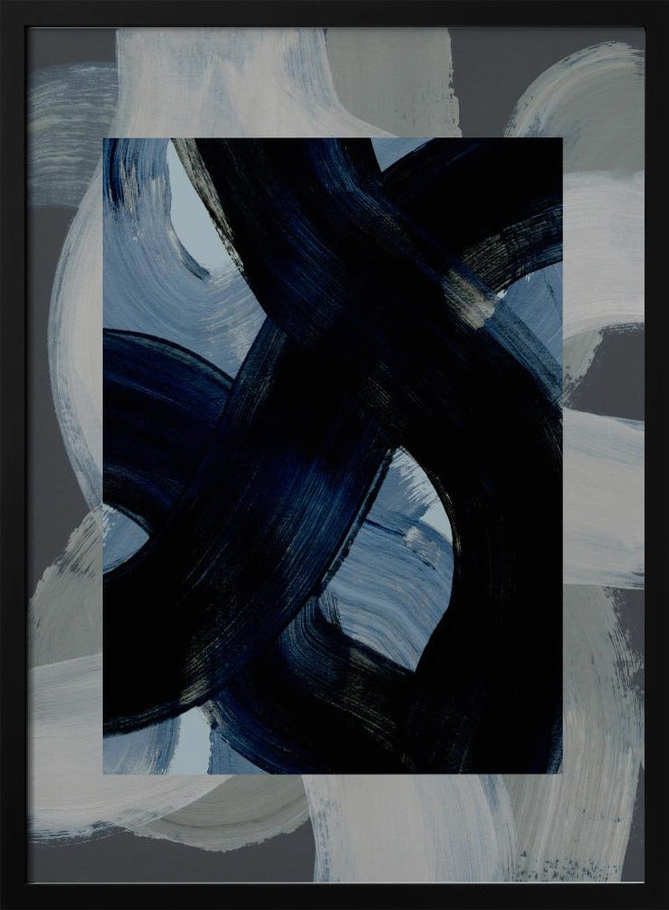 Abstracte penseelstreken 150x | Poster