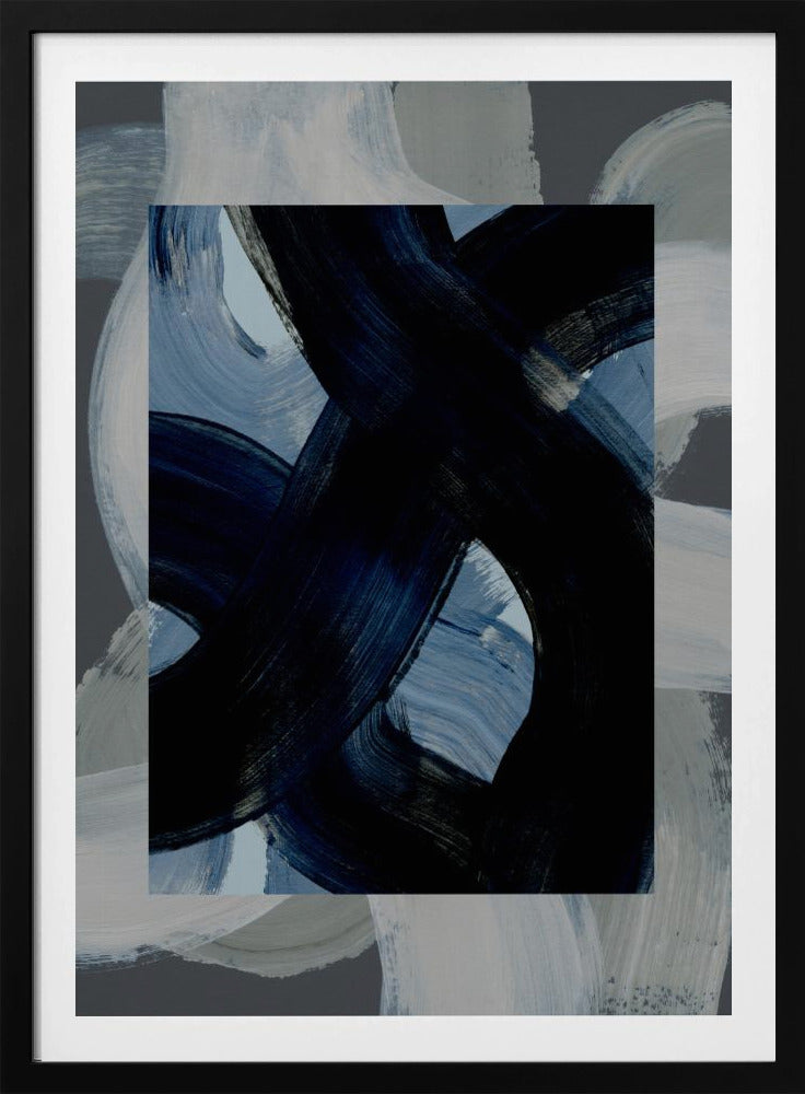 Abstracte penseelstreken 150x | Poster