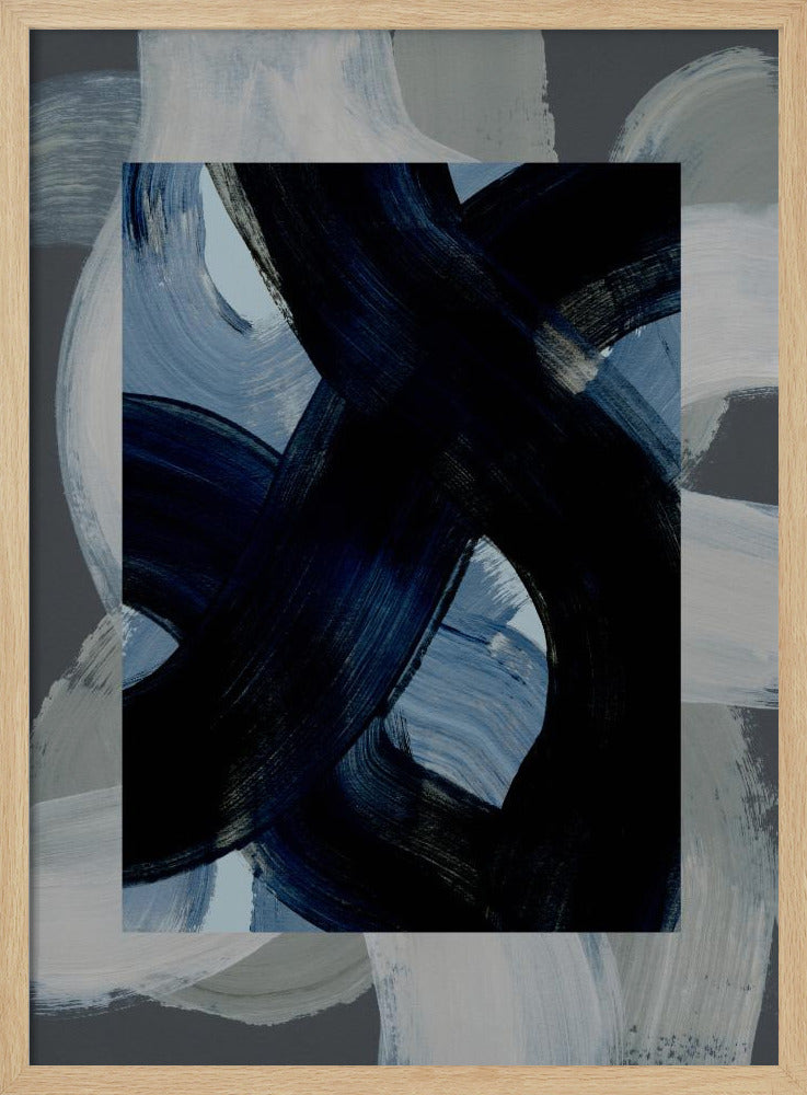 Abstracte penseelstreken 150x | Poster