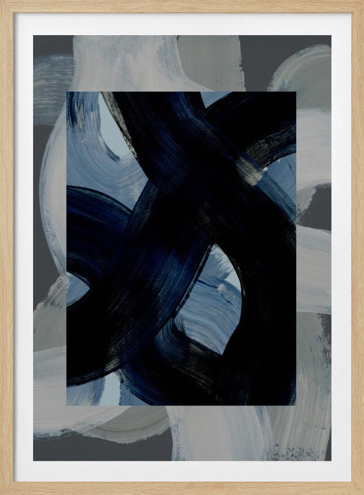 Abstracte penseelstreken 150x | Poster