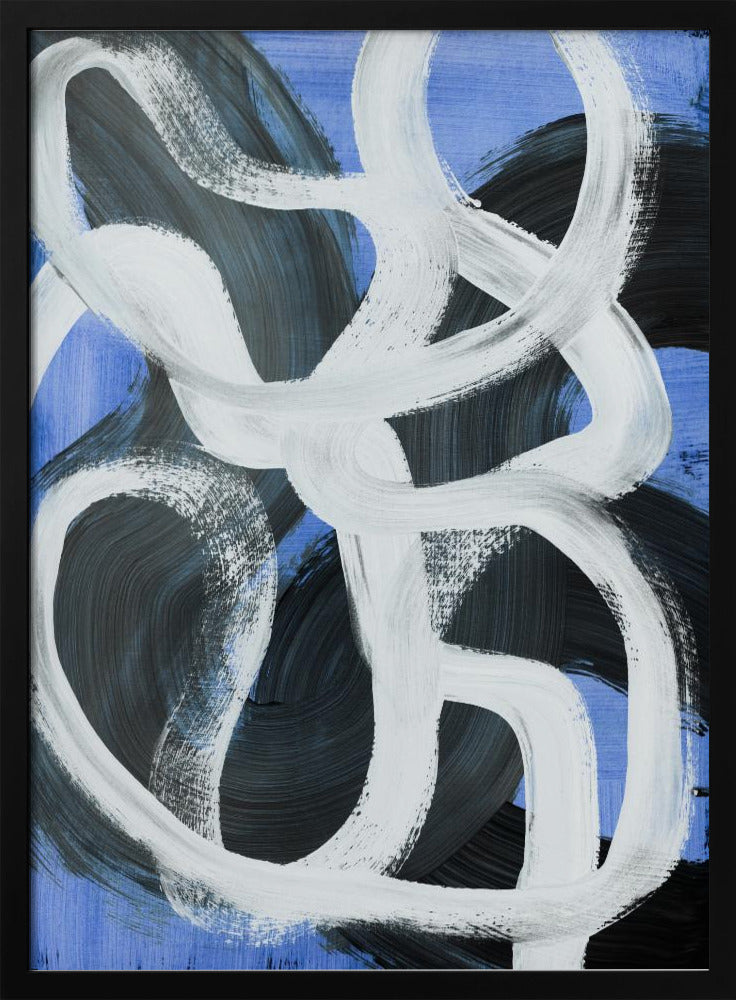 Abstracte penseelstreken 127 | Poster