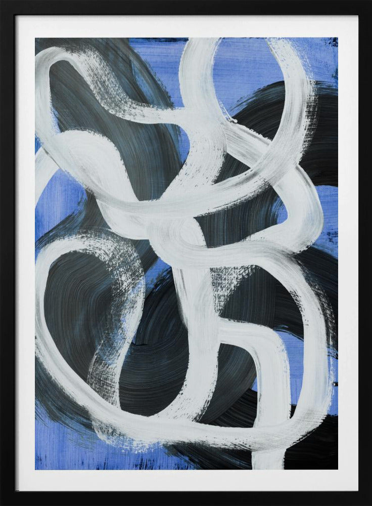 Abstracte penseelstreken 127 | Poster