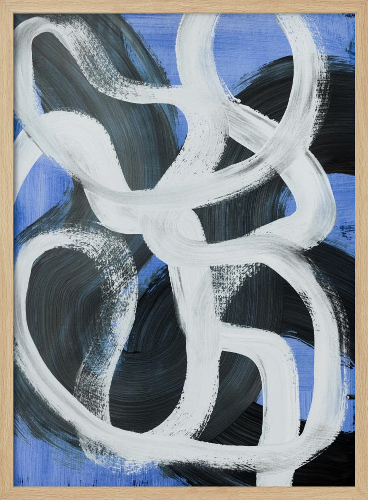 Abstracte penseelstreken 127 | Poster