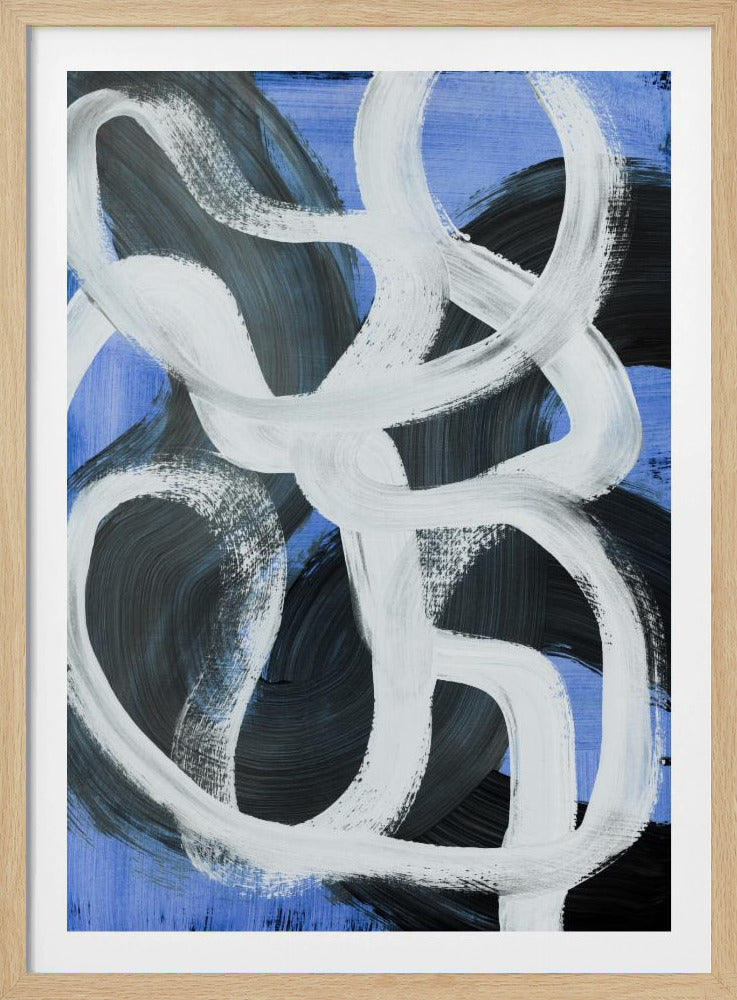 Abstracte penseelstreken 127 | Poster