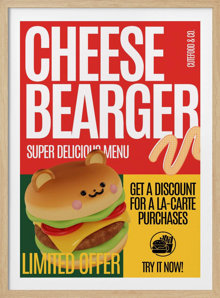 Cheeseburger aanbieding | Poster