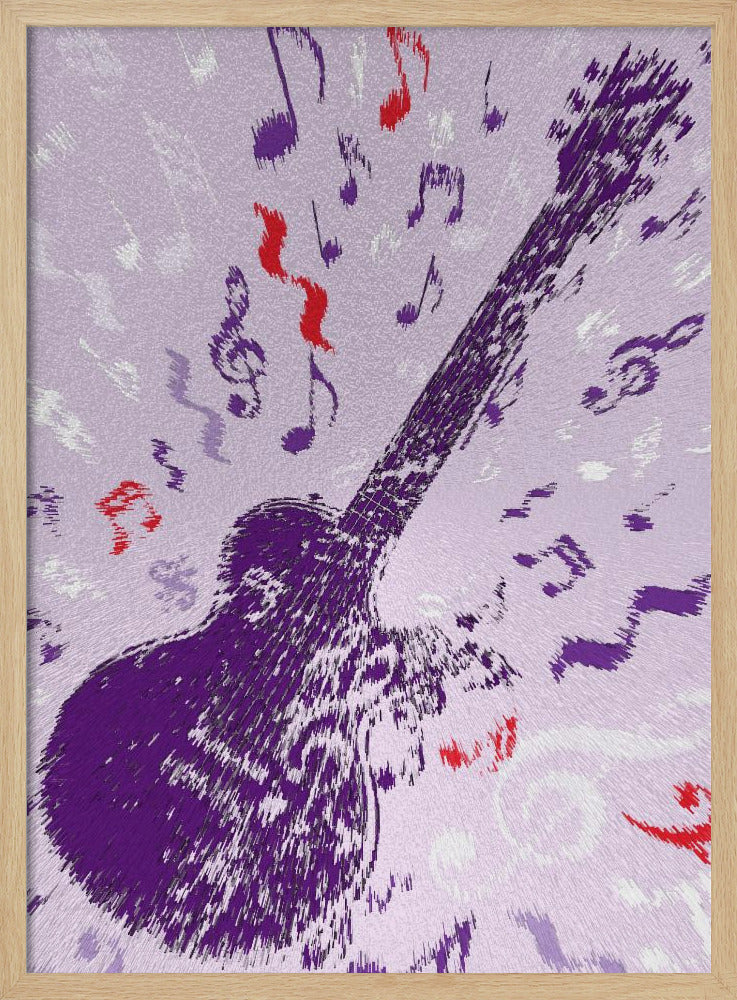 Elektrische gitaar popart exploderend | Poster