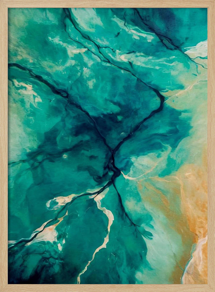 Luchtlandschappen en stromend water | Poster