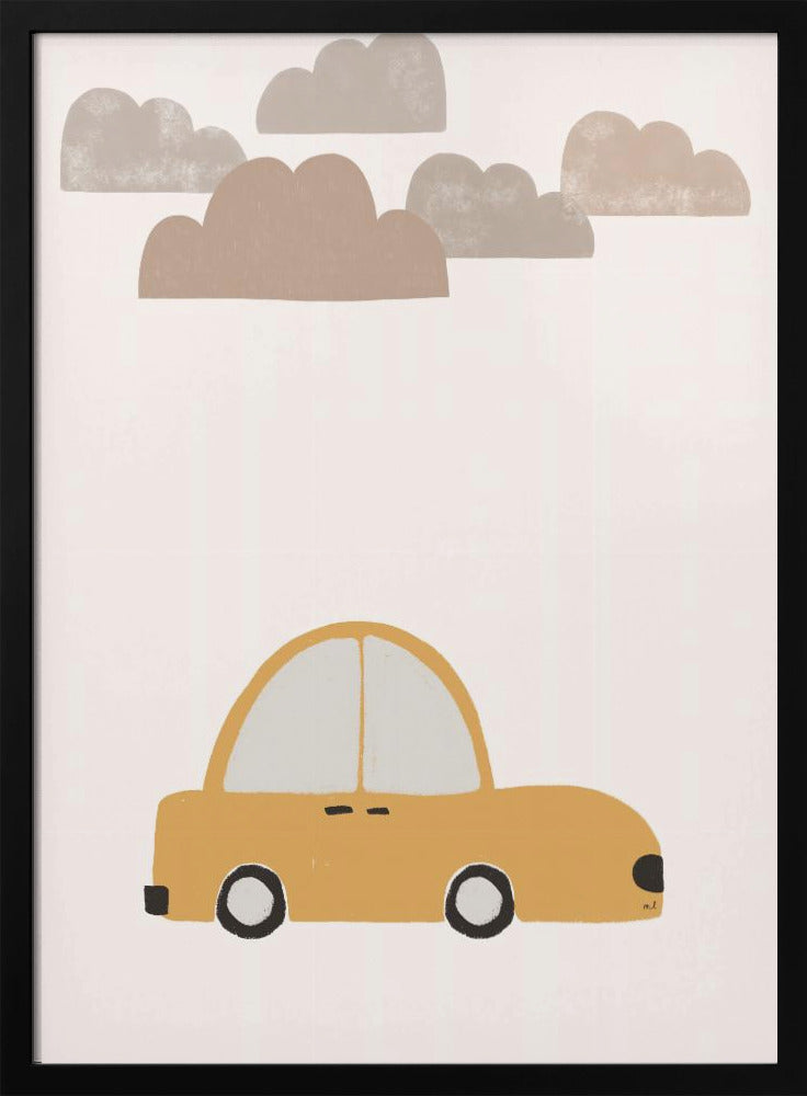 Gele auto | Poster