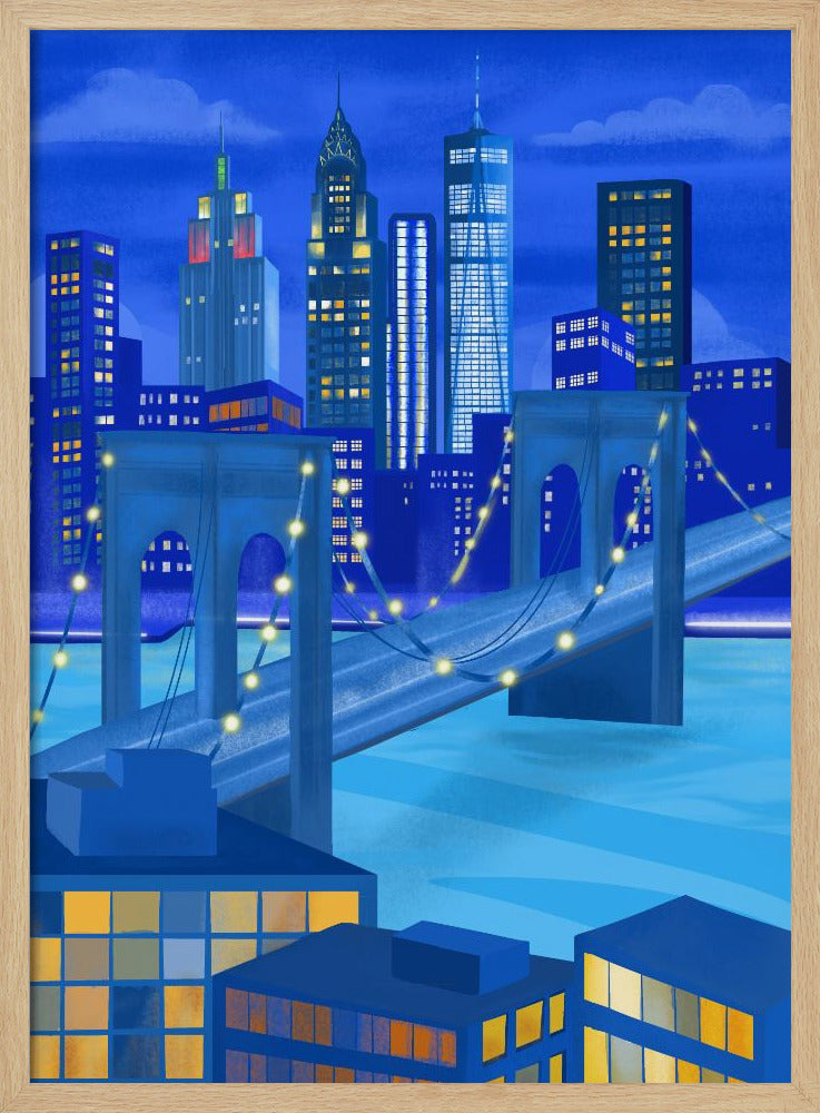 New York At Night | Poster