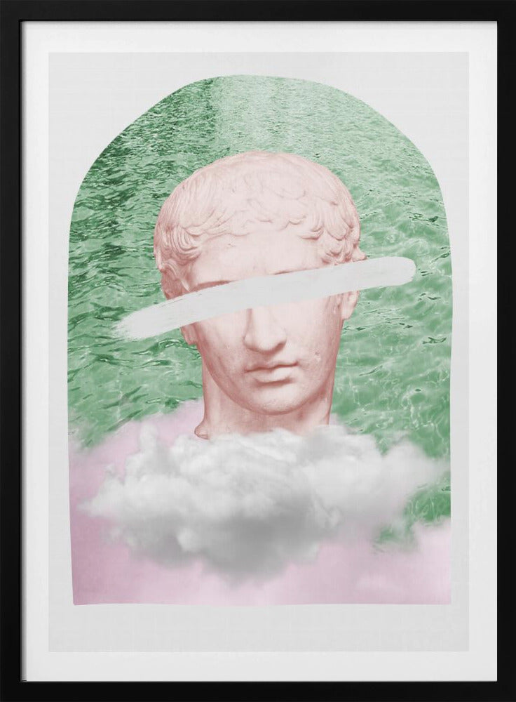 Oud standbeeld surrealistisch verhouding 2x3 | Poster