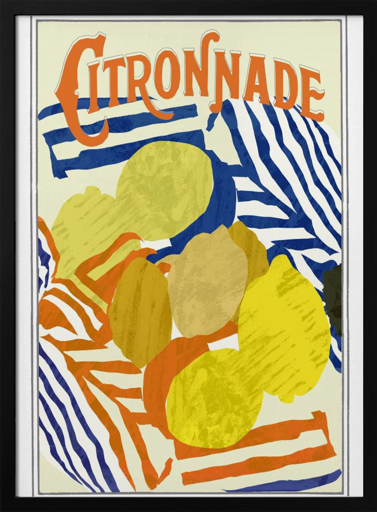 Citronnade Oranje en Blauw | Poster