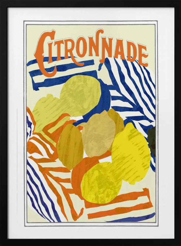 Citronnade Oranje en Blauw | Poster