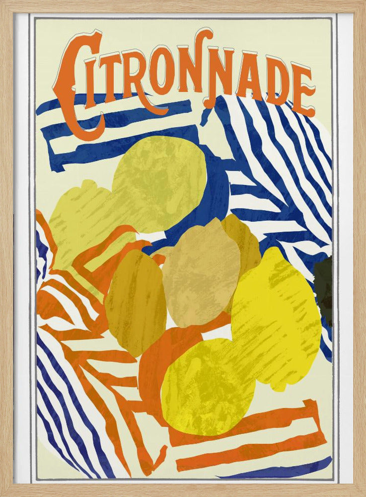 Citronnade Oranje en Blauw | Poster