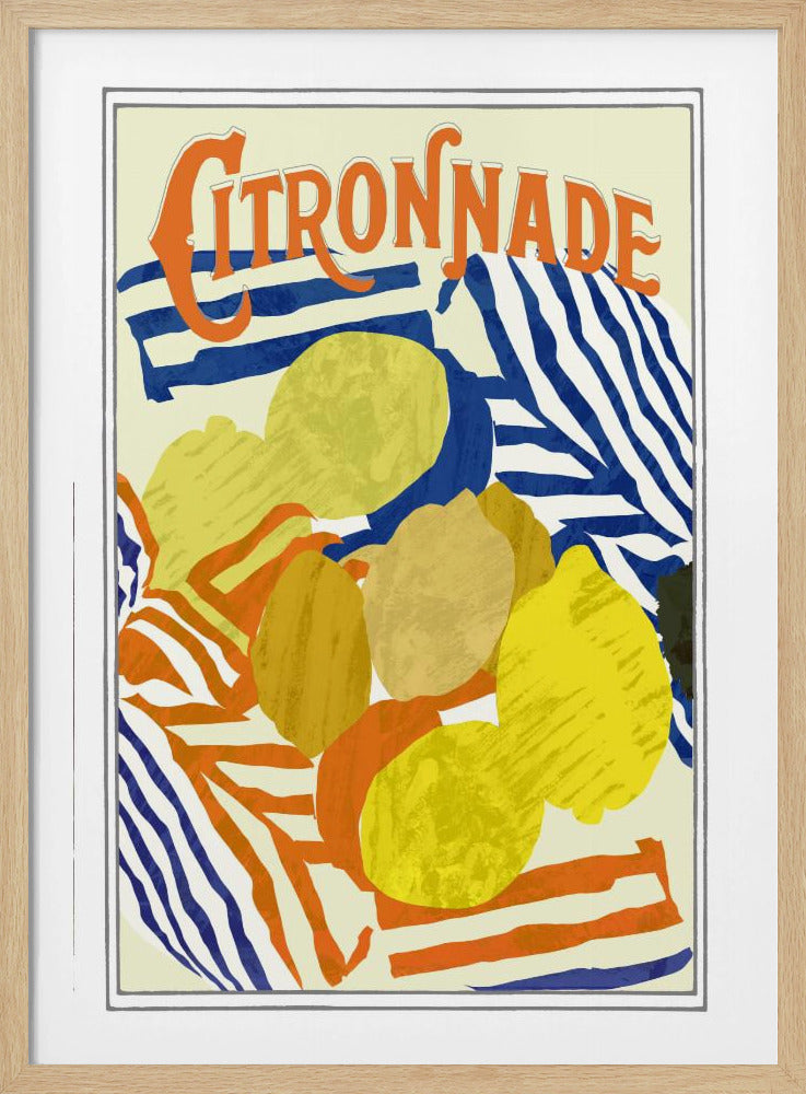 Citronnade Oranje en Blauw | Poster