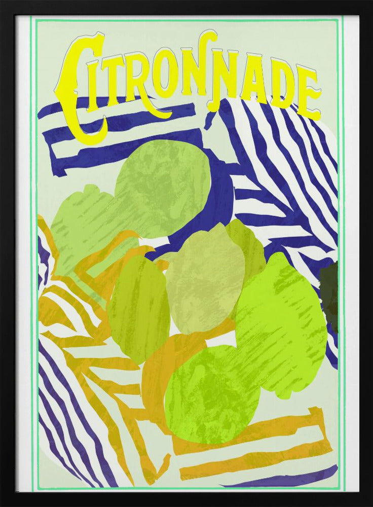 Citroengeel en groen | Poster
