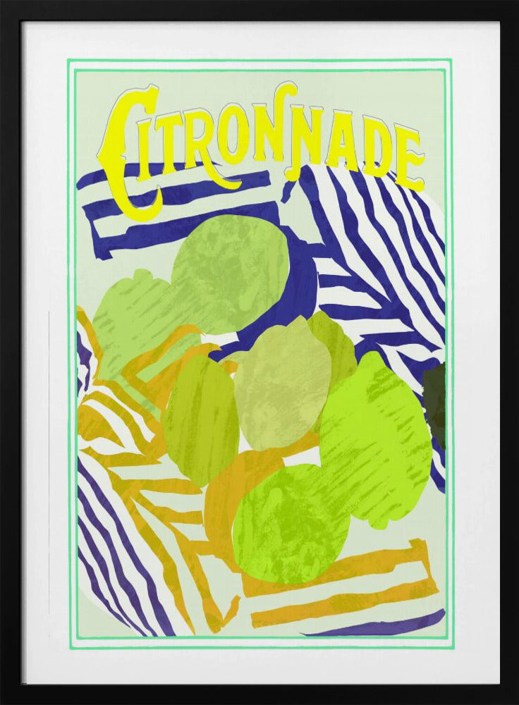 Citroengeel en groen | Poster