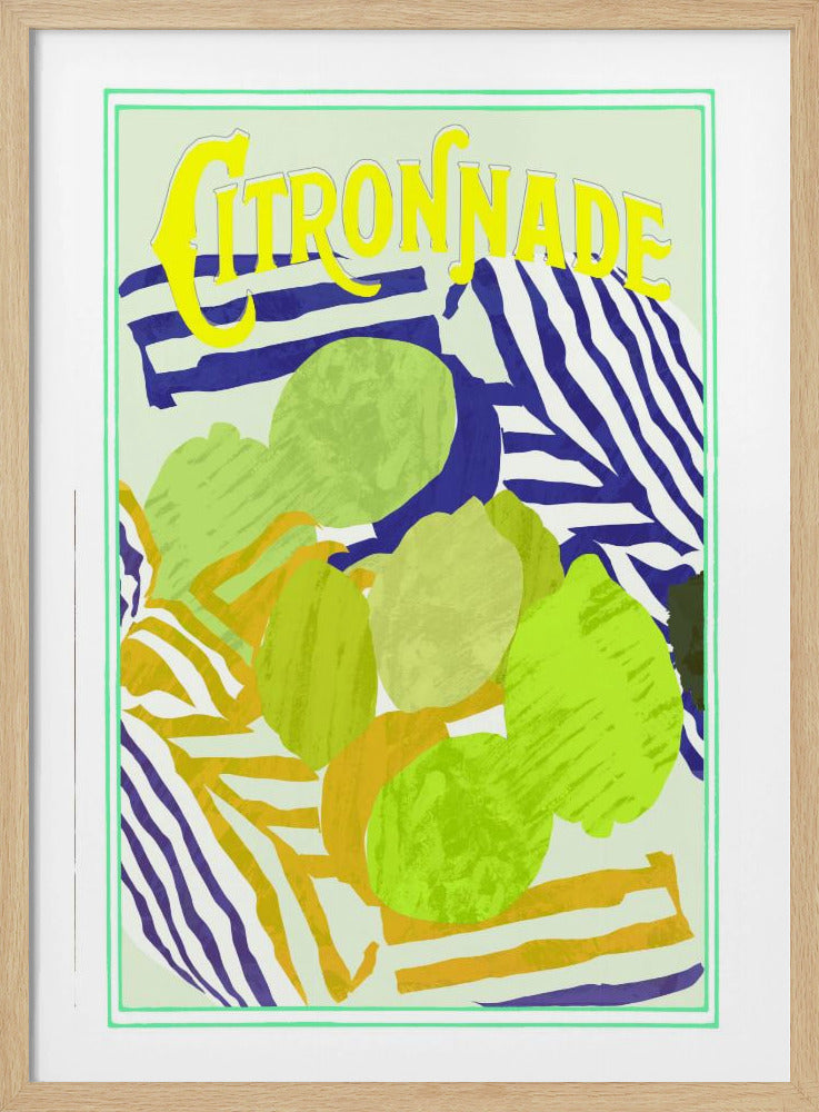 Citroengeel en groen | Poster
