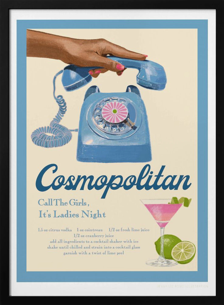Blauwe Cosmo | Poster