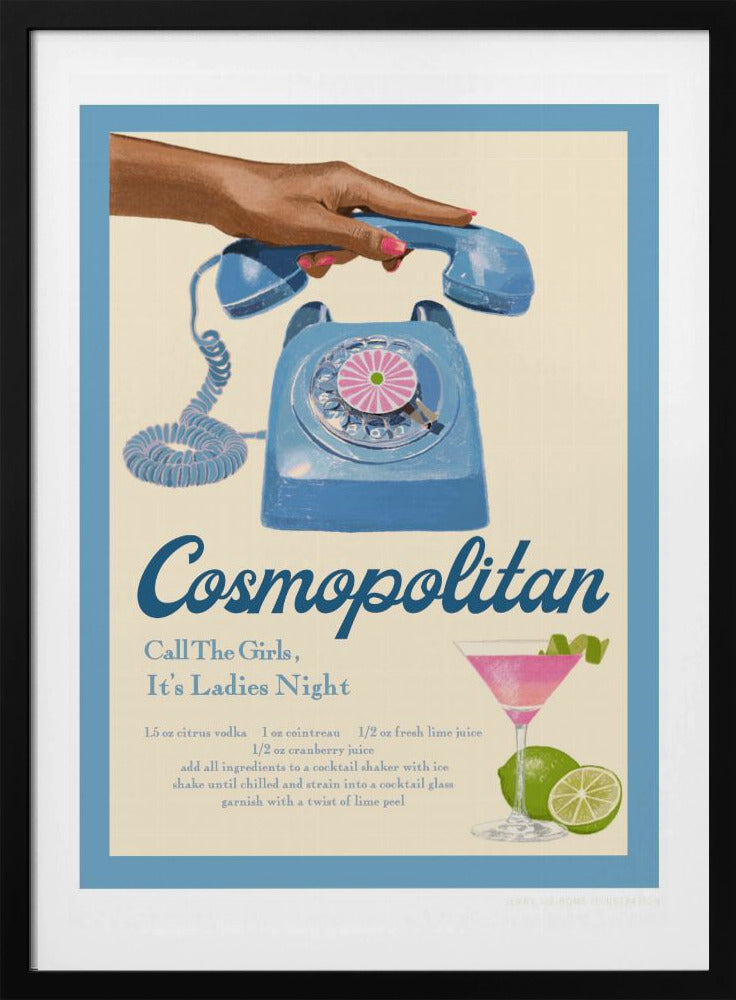 Blauwe Cosmo | Poster