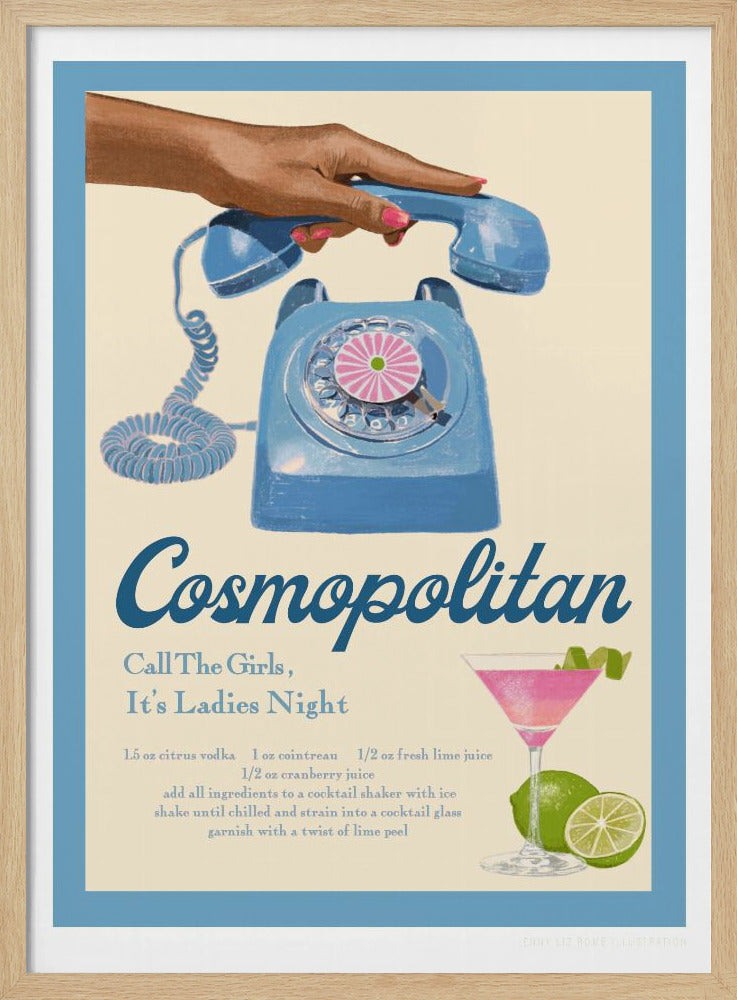 Blauwe Cosmo | Poster