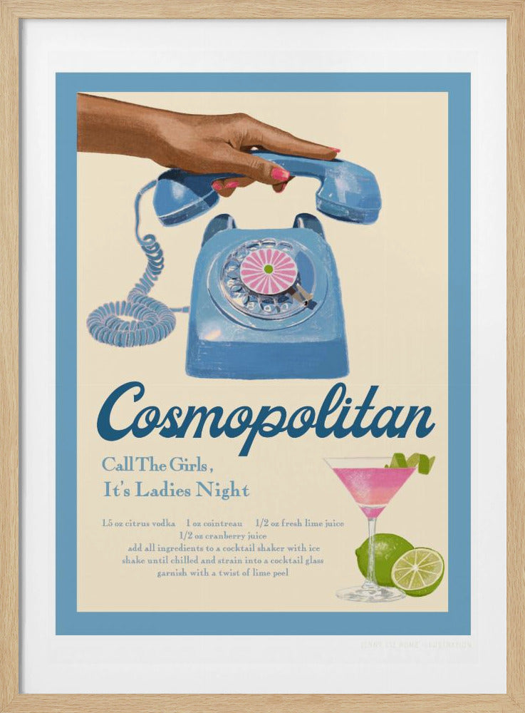 Blauwe Cosmo | Poster