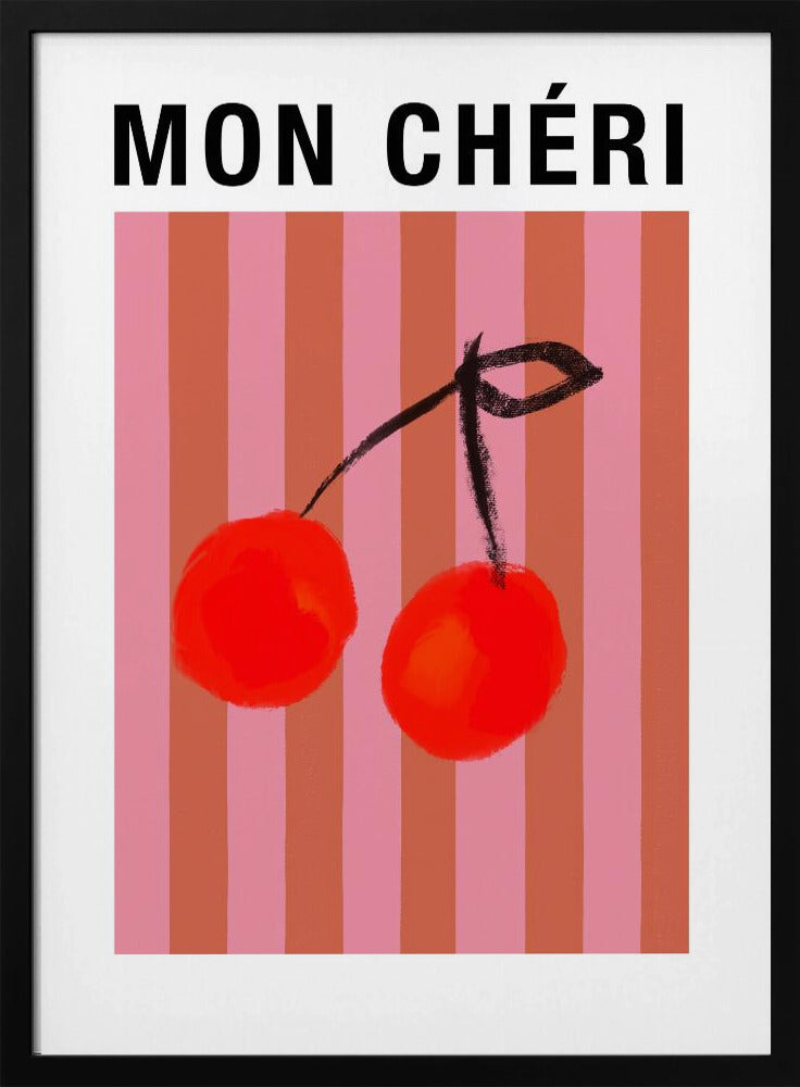 Gestreepte kersen Ratioiso | Poster