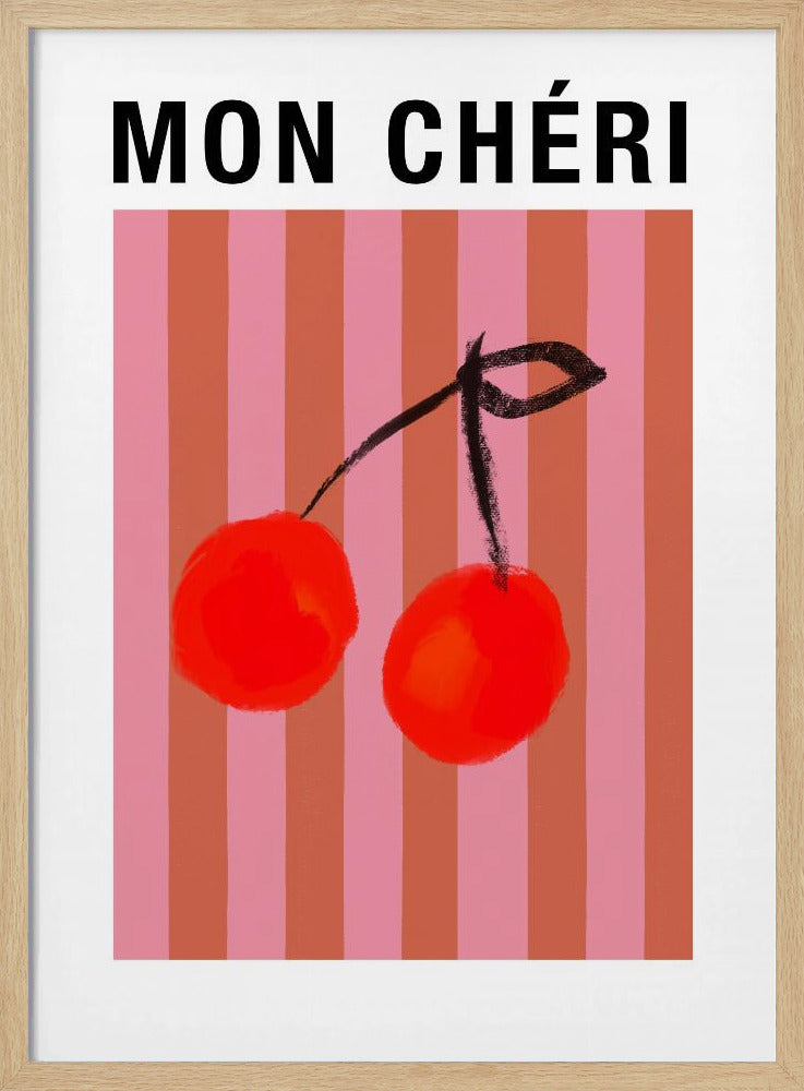 Gestreepte kersen Ratioiso | Poster