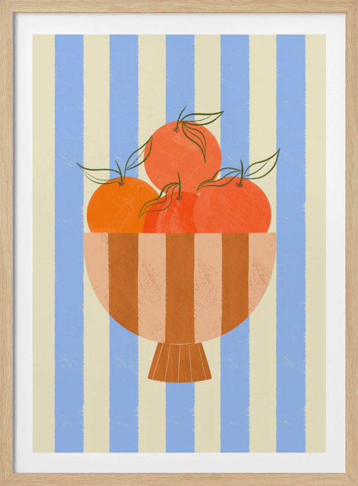 Schaal met sinaasappelen | Poster