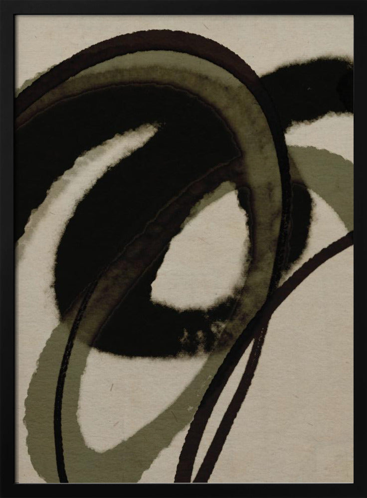 Inked Flowing Circles | Poster