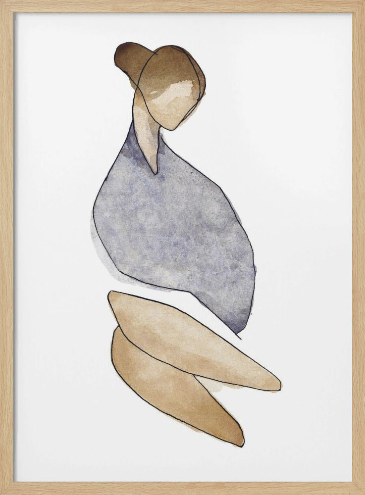 Zittende vrouw nr. 11 | Poster