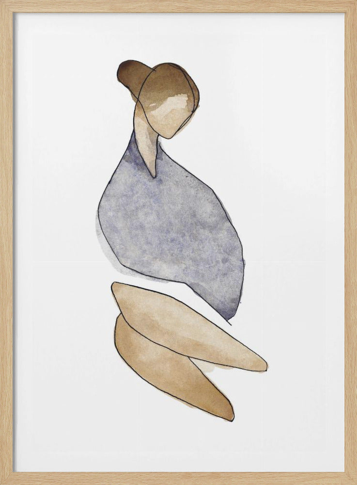 Zittende vrouw nr. 11 | Poster