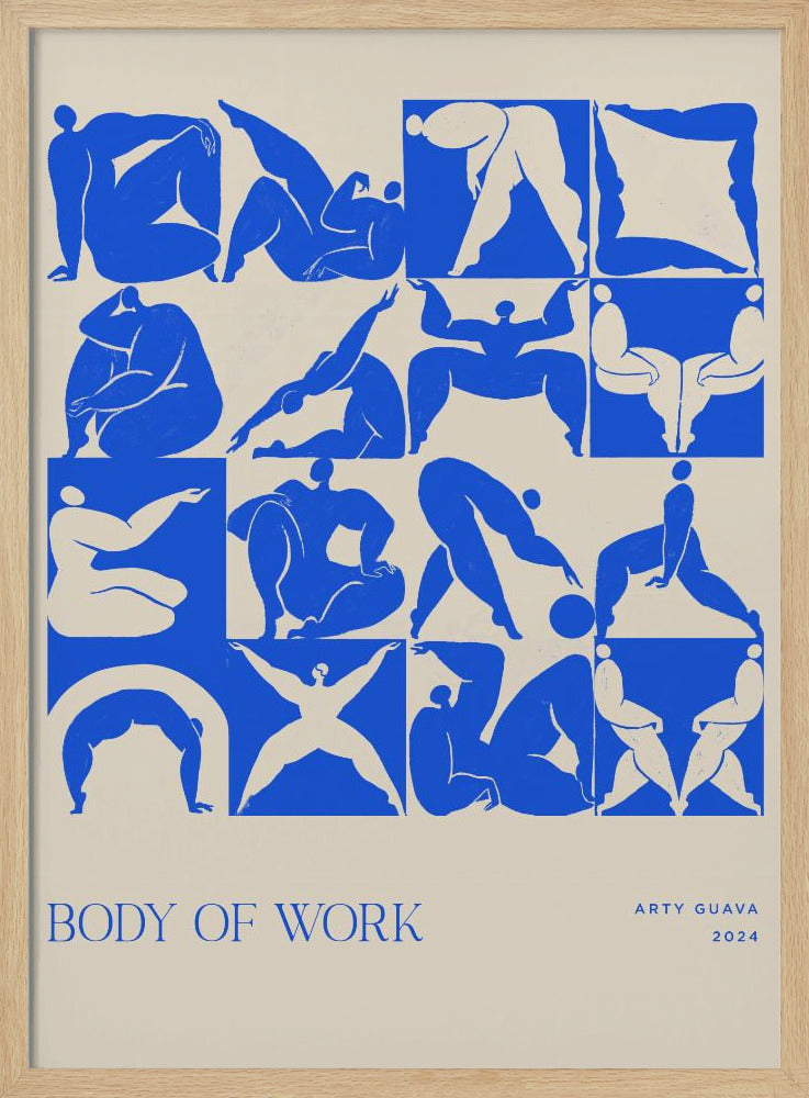 Werk (blauw) | Poster
