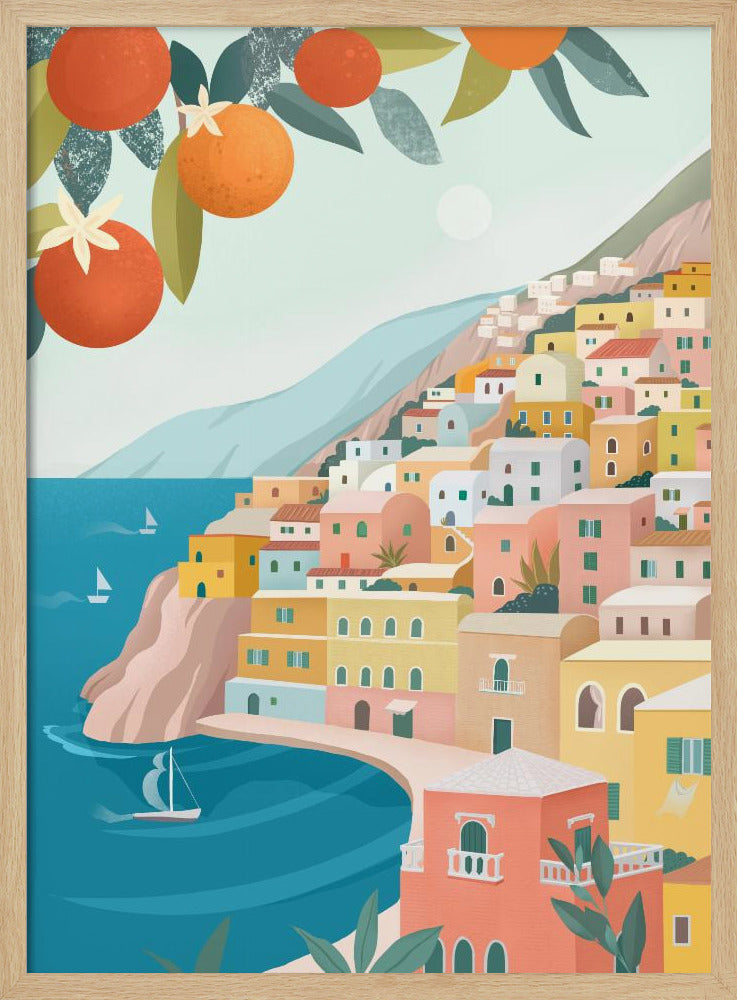 Positano Coast Italy | Poster