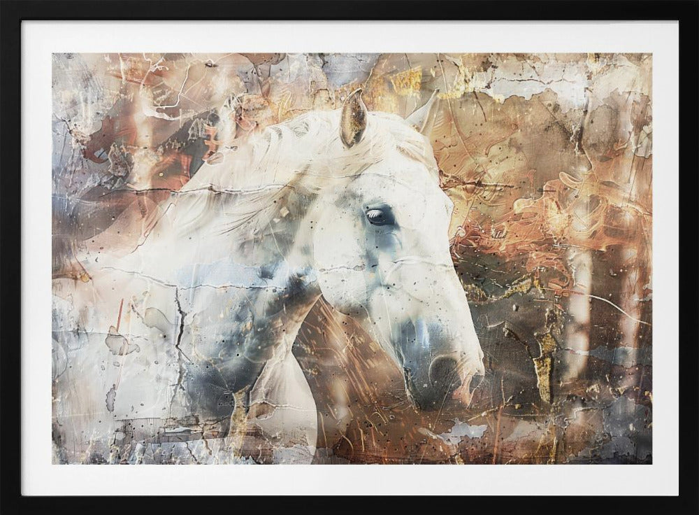 Paardendier Vintage Kunstillustratie Wandkunst 05 | Poster