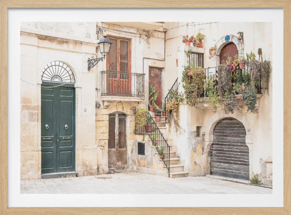 Straten in Syracuse #2, Italië | Poster
