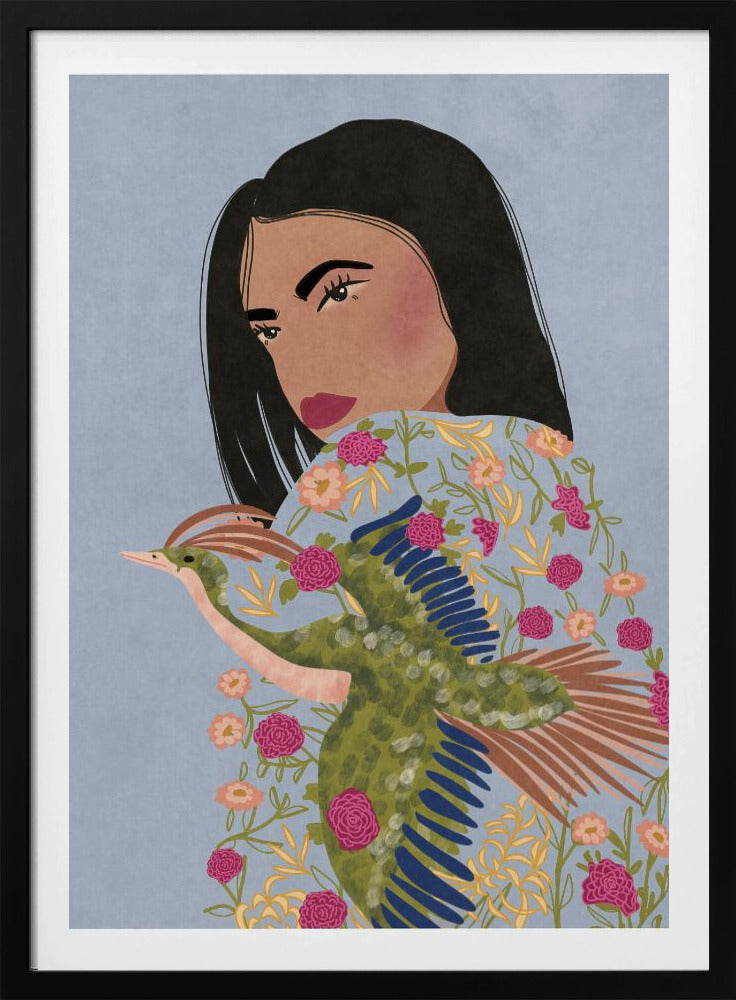 Girl with Crane | Poster