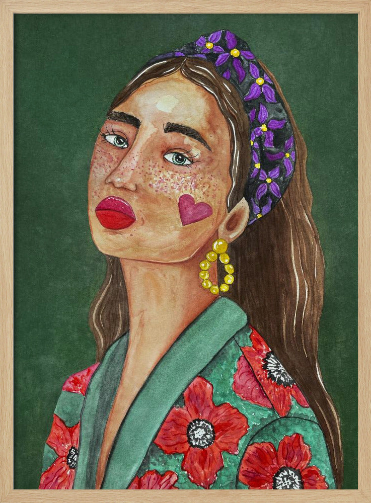 Girl with Hairband | Poster