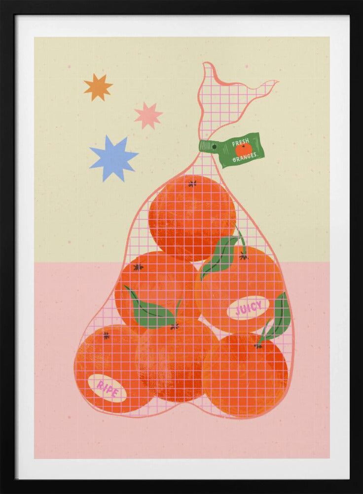 Verse en rijpe sinaasappelen | Poster