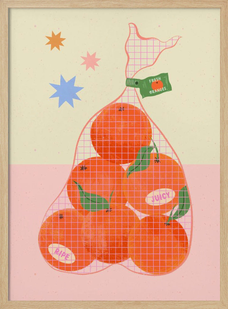 Verse en rijpe sinaasappelen | Poster