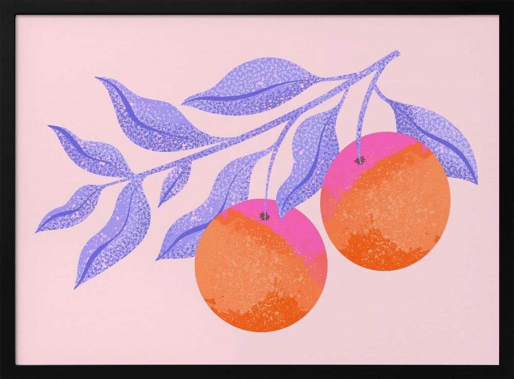 Abstracte oranje tak | Poster