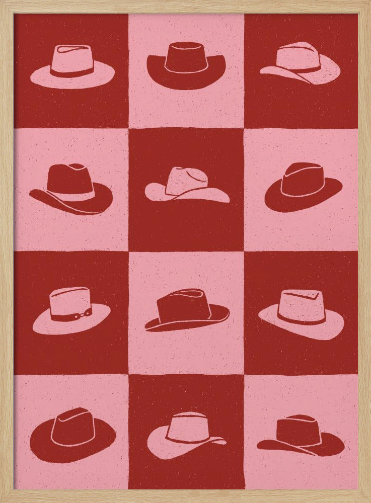 Cowgirl Dambord | Poster