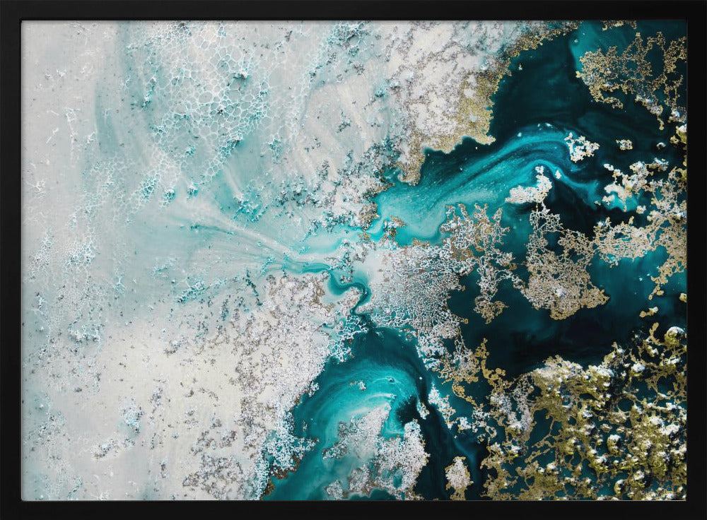 Abstract kust-zeezicht | Poster