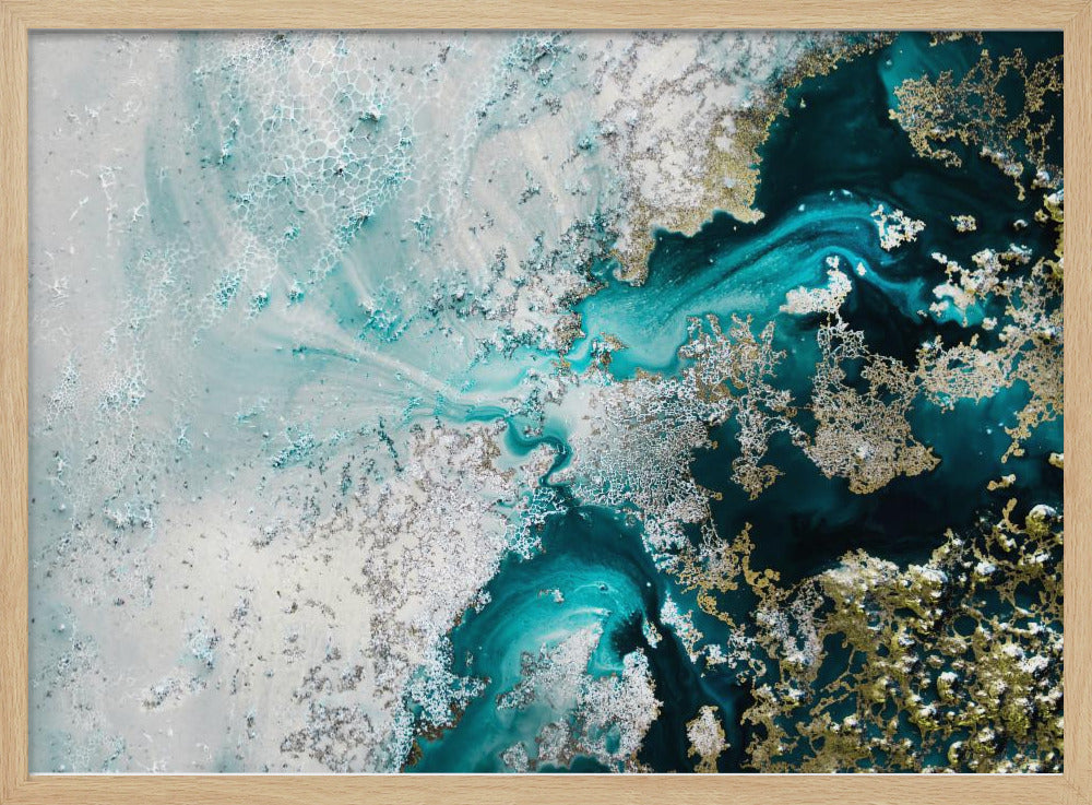 Abstract kust-zeezicht | Poster