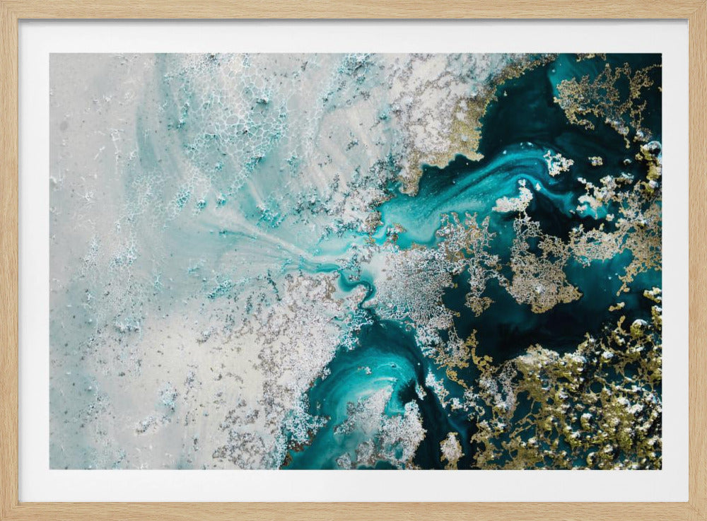 Abstract kust-zeezicht | Poster