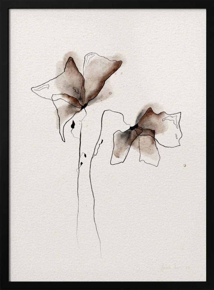 Een kleurrijk aquarel bloemenschilderij | Poster
