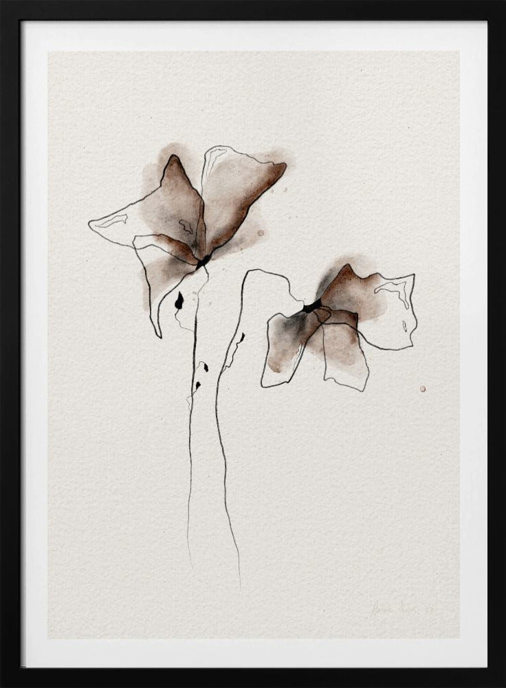 Een kleurrijk aquarel bloemenschilderij | Poster