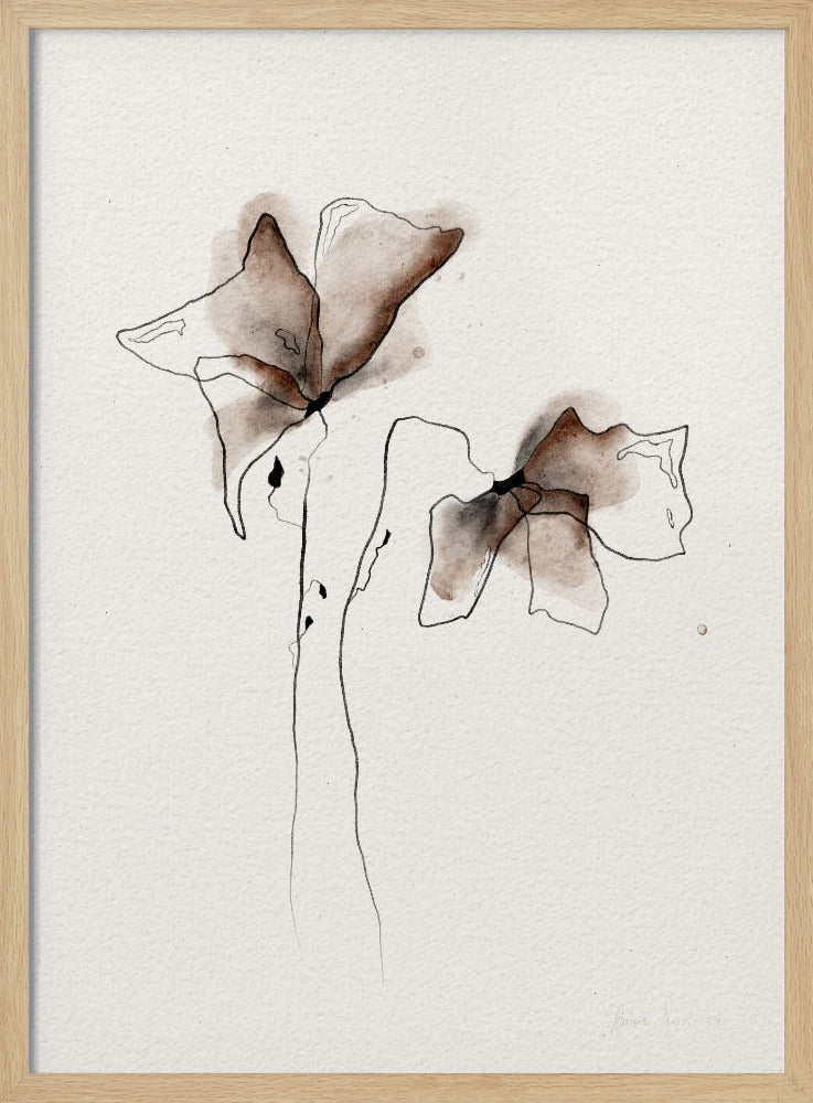 Een kleurrijk aquarel bloemenschilderij | Poster