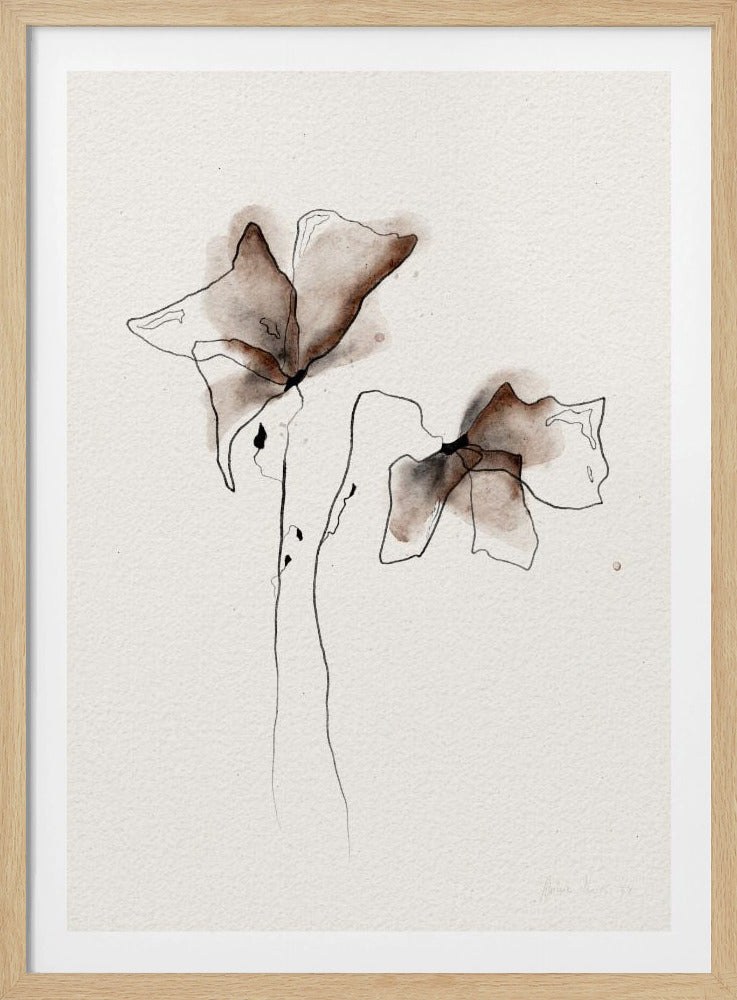 Een kleurrijk aquarel bloemenschilderij | Poster