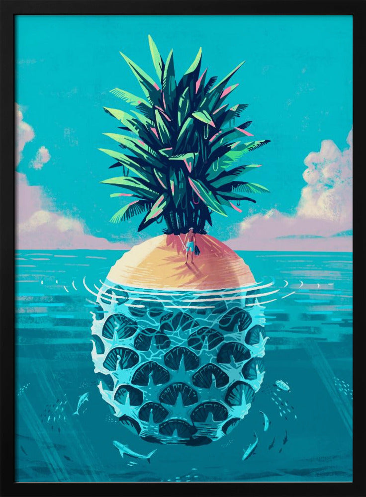 Gestrand op Pineapple Island | Poster